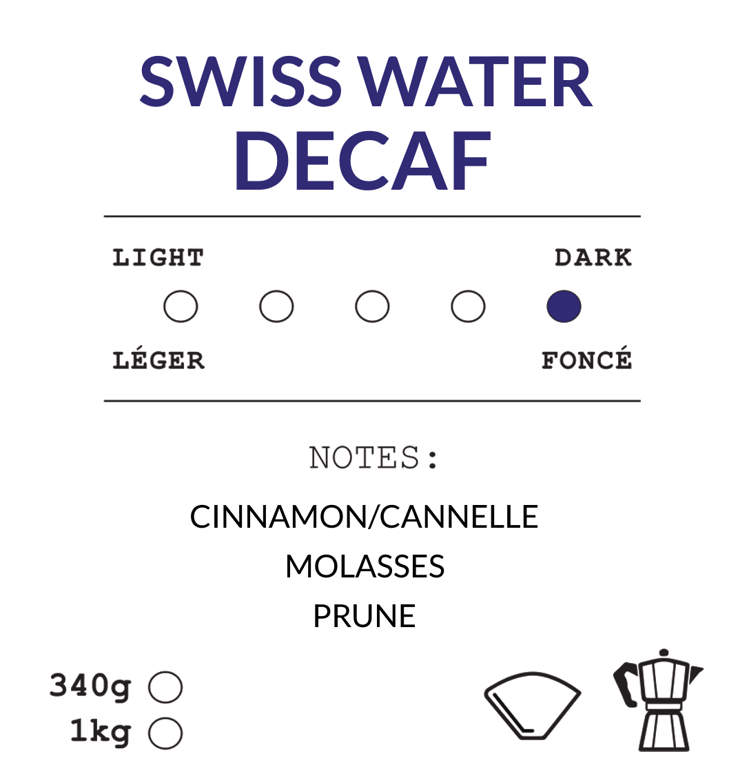 Swiss Water Decaf | Dark Roast