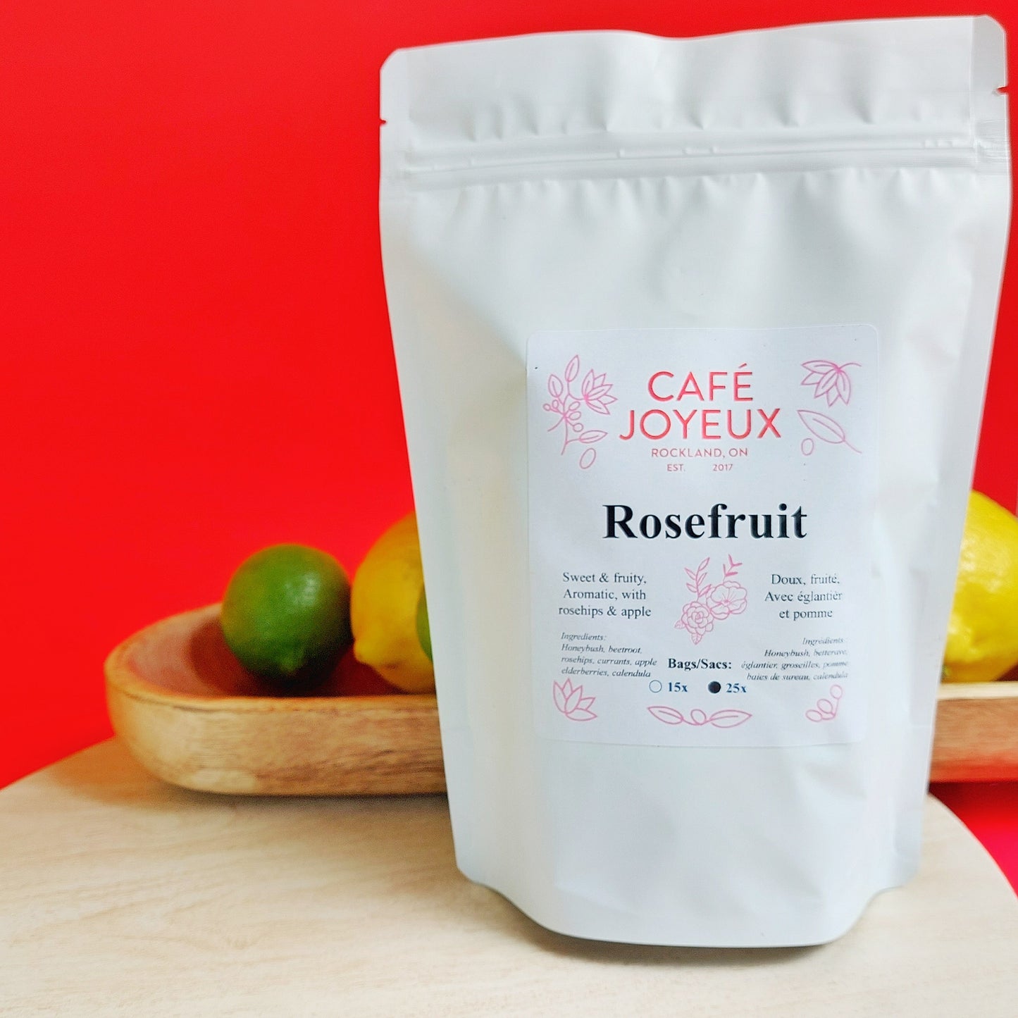 Joyful Tea: Rosefruit | Thé Joyeux: Fruit Rosé