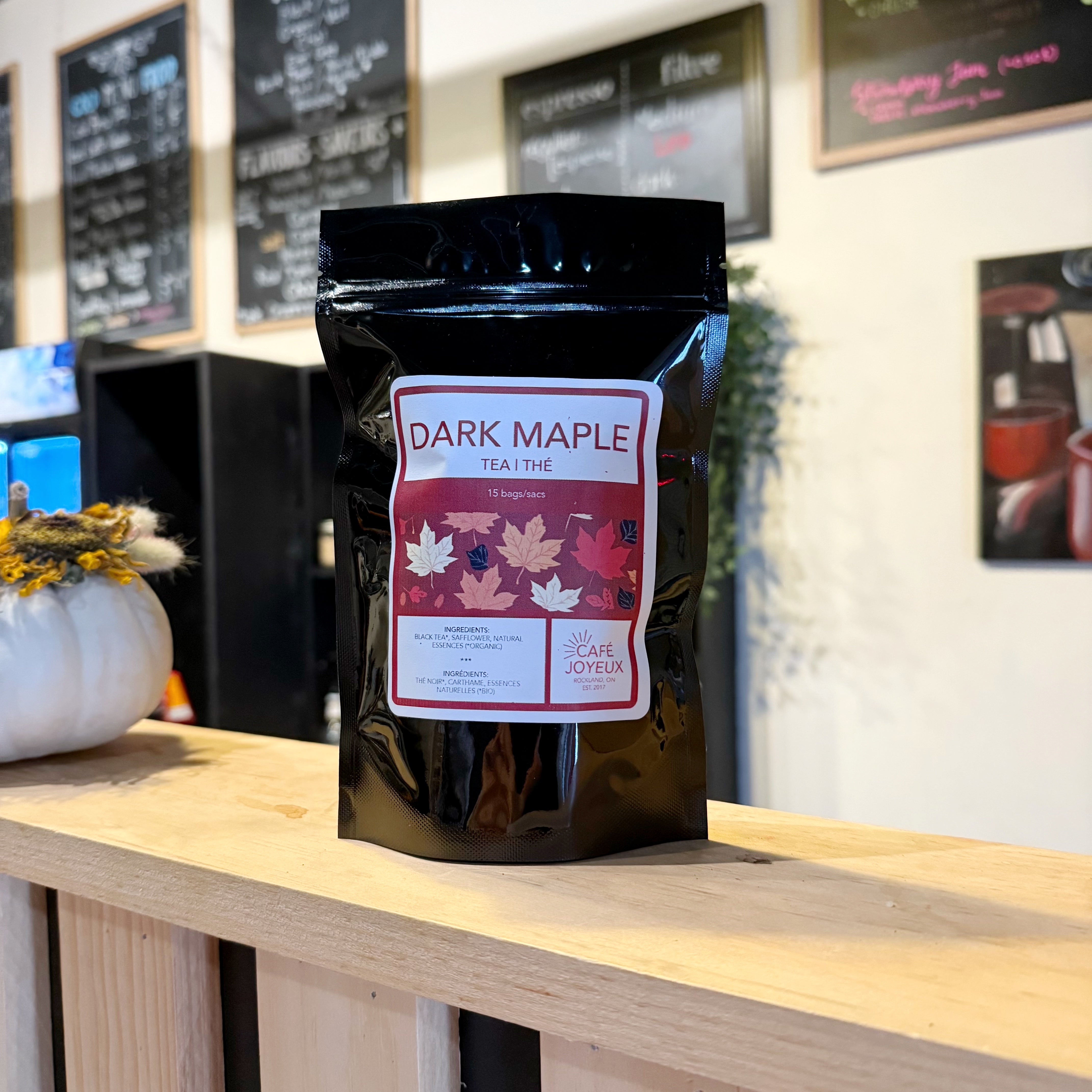 Joyful Tea: Maple | Thé Joyeux: Érable Foncé – Café Joyeux | Joyful Coffee